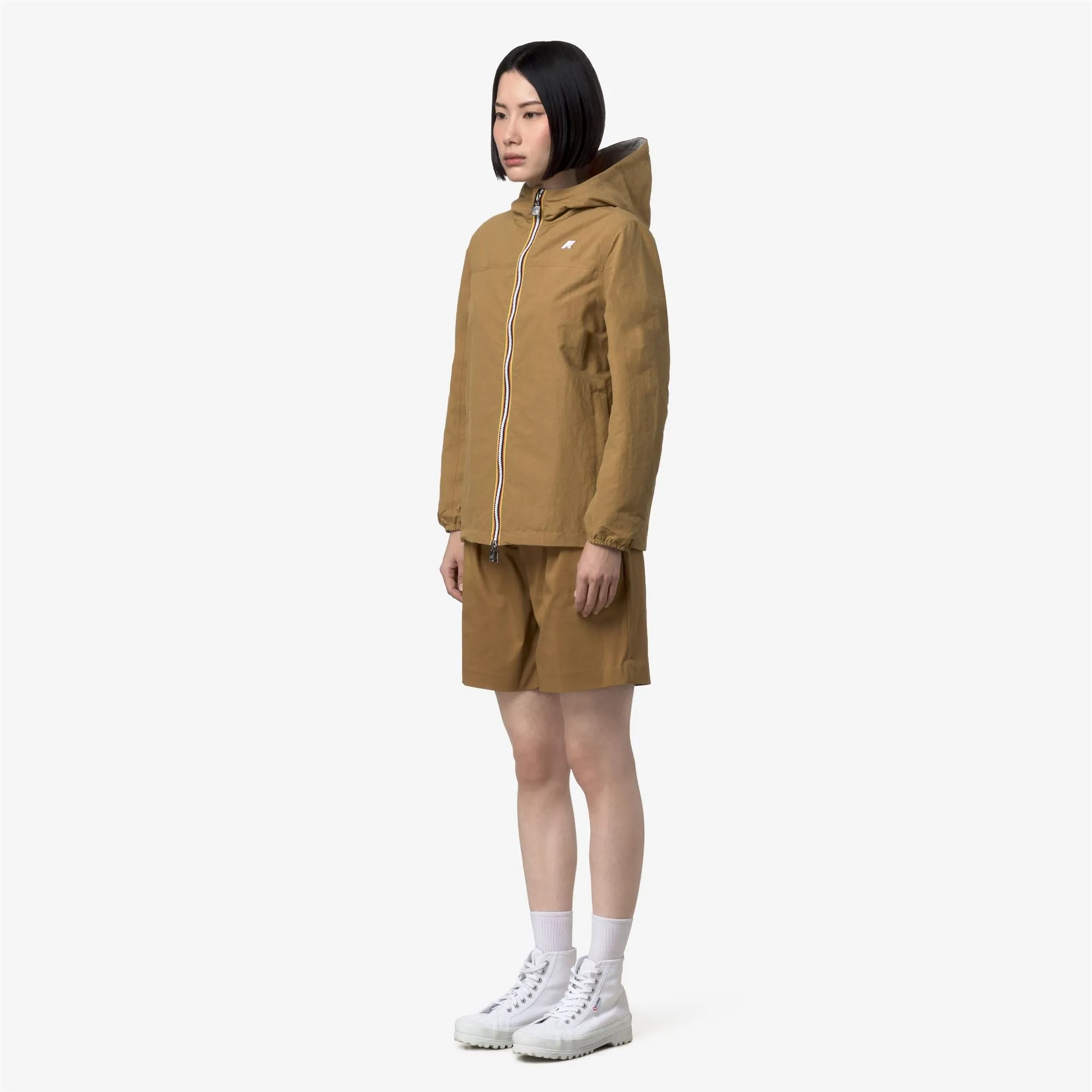 JAKE COTTON DOUBLE - Jackets - Short - Man - Brown Bistre-BEIGE LT sold by K-Way product image thumbnail 2