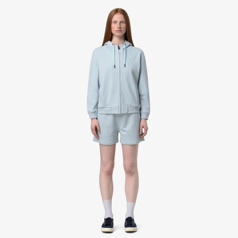 ARWEN FRENCH TERRY - Fleece - Jacket - Woman - Blue Ballad made by K-Way