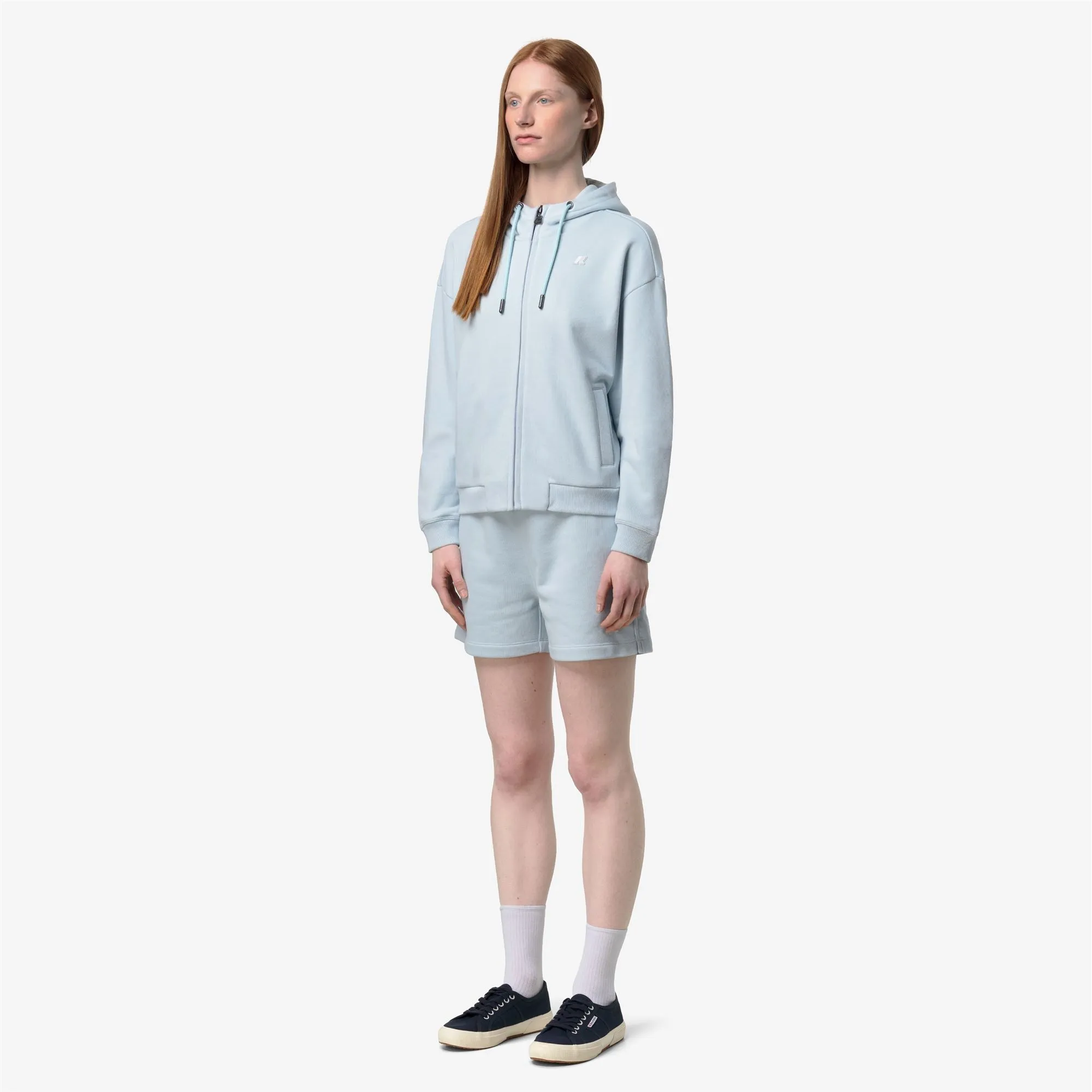 ARWEN FRENCH TERRY - Fleece - Jacket - Woman - Blue Ballad sold by K-Way product image thumbnail 2