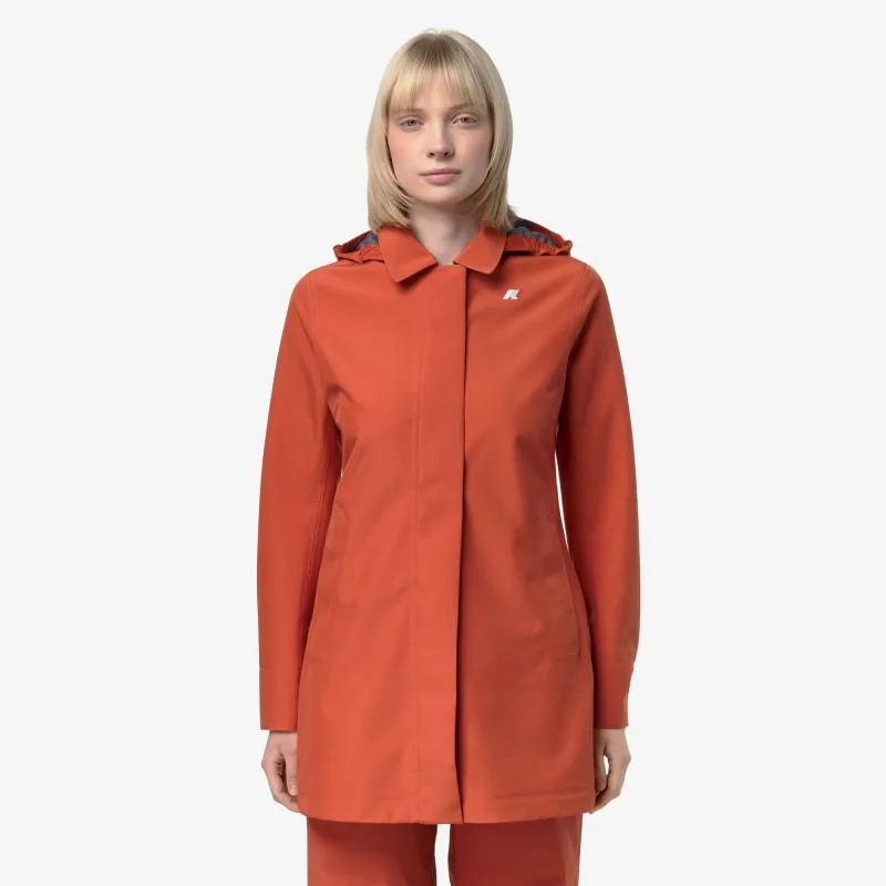 MATHY BONDED JERSEY - Jackets - Mid - Woman - Orange Brownish made by K-Way