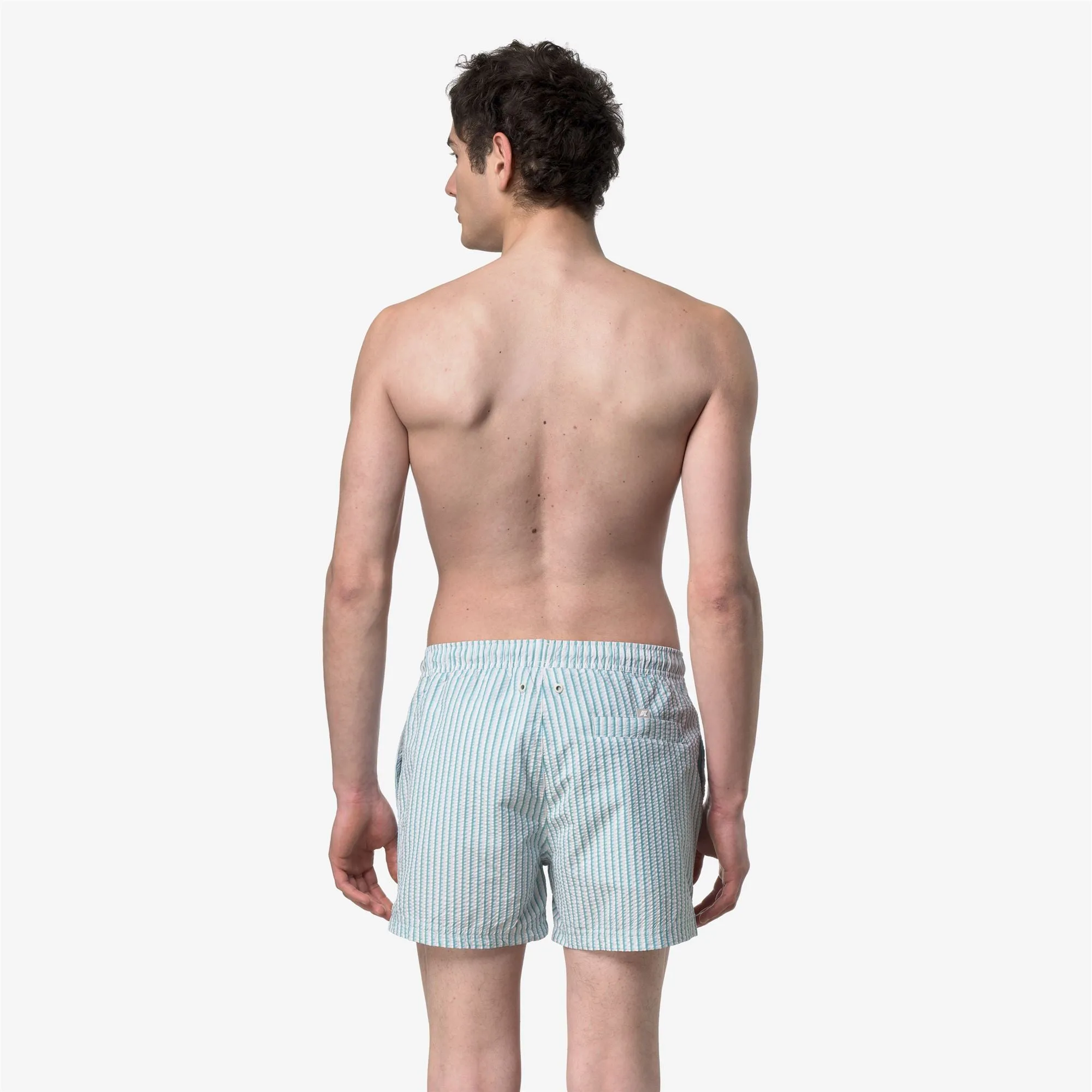 HAZEL MULTISTRIPES BEACH - Bathing Suits - Swimming Trunks - Man - White-Beige-LtBlue-Green sold by K-Way product image thumbnail 3