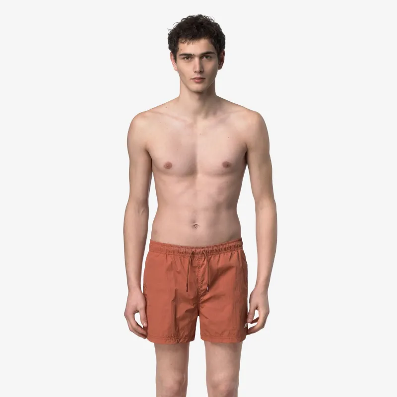 HAZEL BEACH - Bathing Suits - Swimming Trunks - Man - Orange Brownish made by K-Way