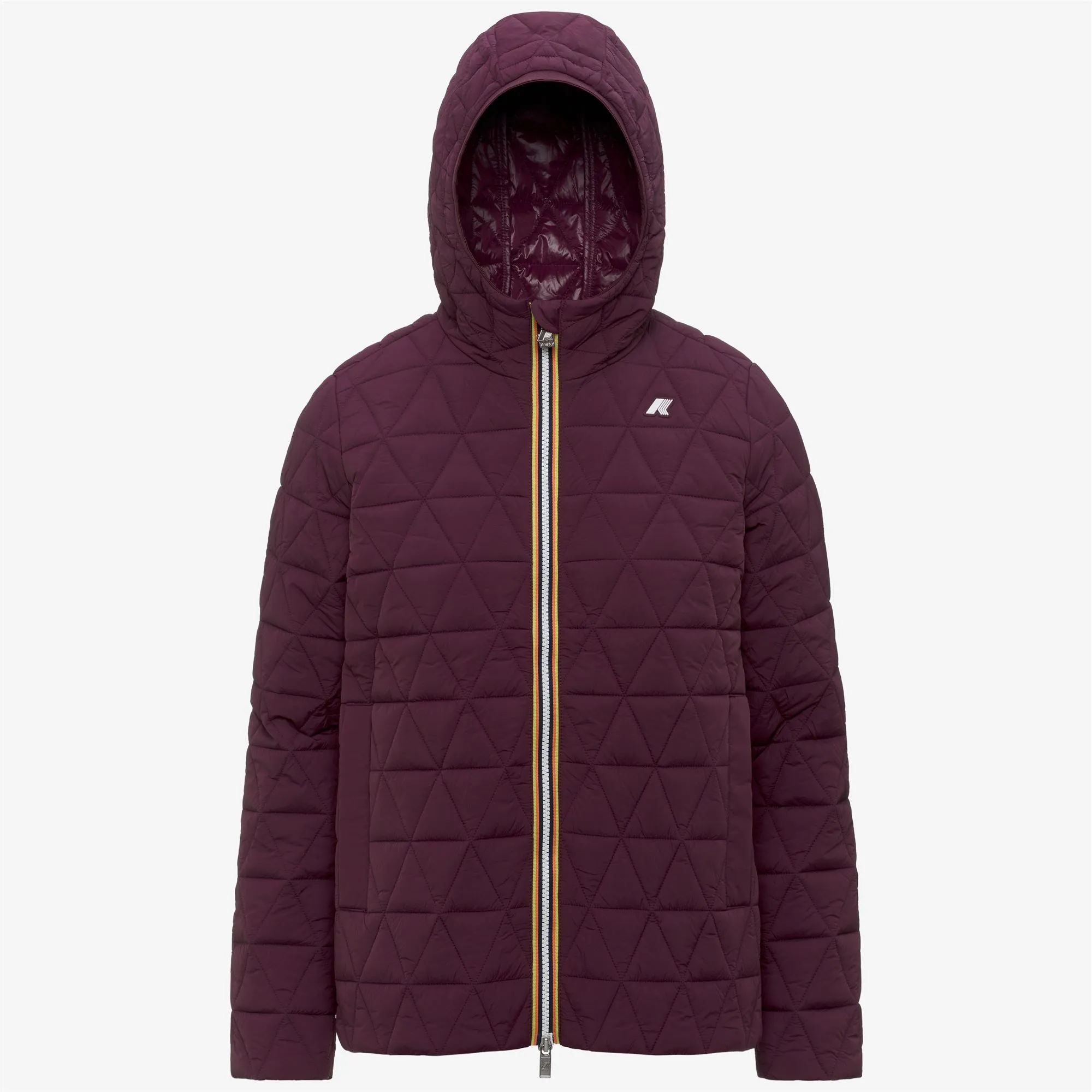 MADLAINE DIAMOND QUILTED WARM - Jackets - Short - Woman - Violet Mauve Wine sold by K-Way product image thumbnail 5