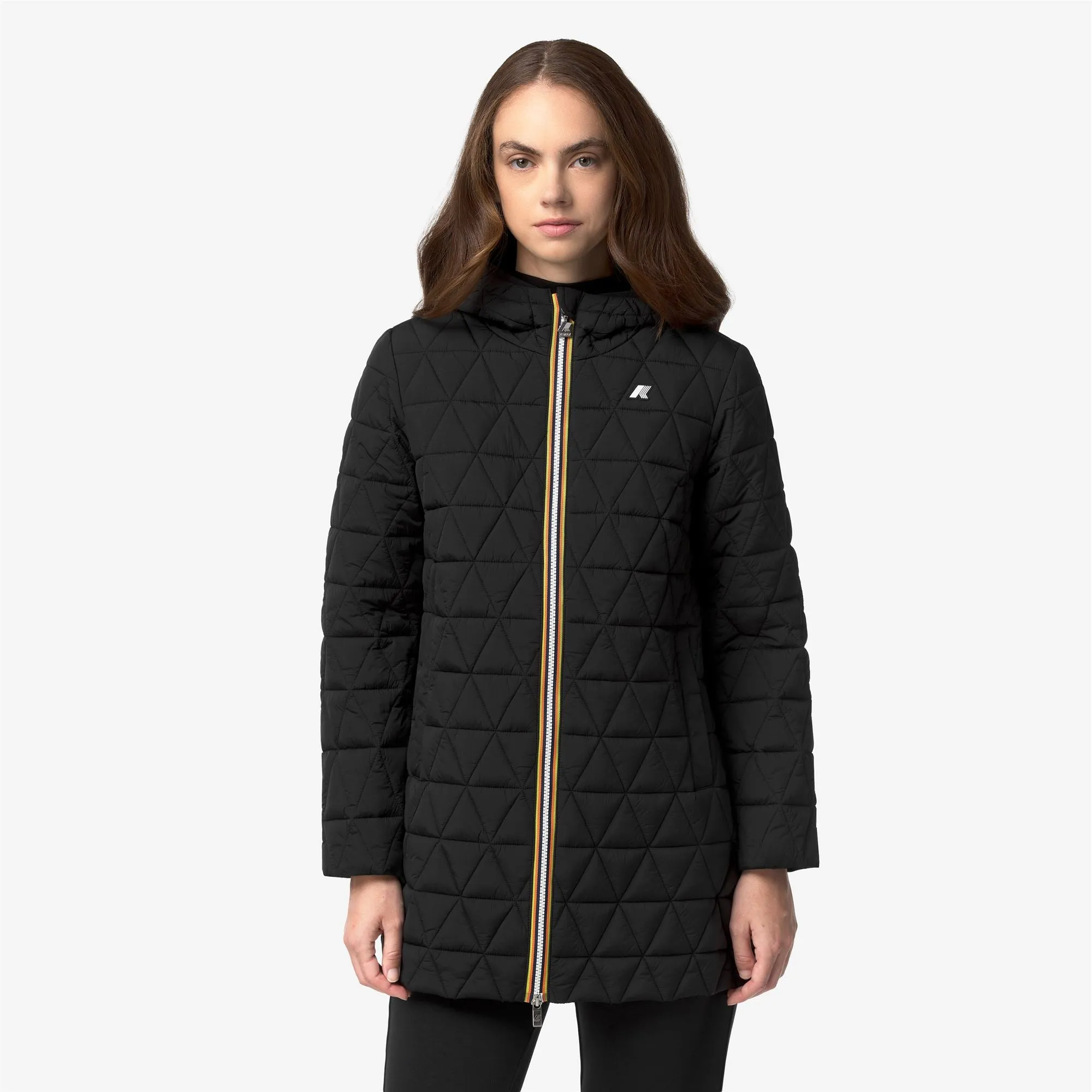 SOPHIE DIAMOND QUILTED WARM - Jackets - 3/4 Length - Woman - Black Pure-Black Pure sold by K-Way