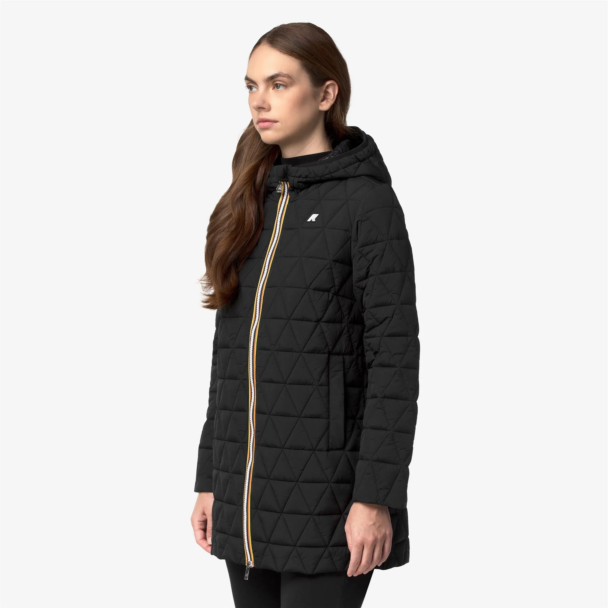 SOPHIE DIAMOND QUILTED WARM - Jackets - 3/4 Length - Woman - Black Pure-Black Pure sold by K-Way product image thumbnail 2