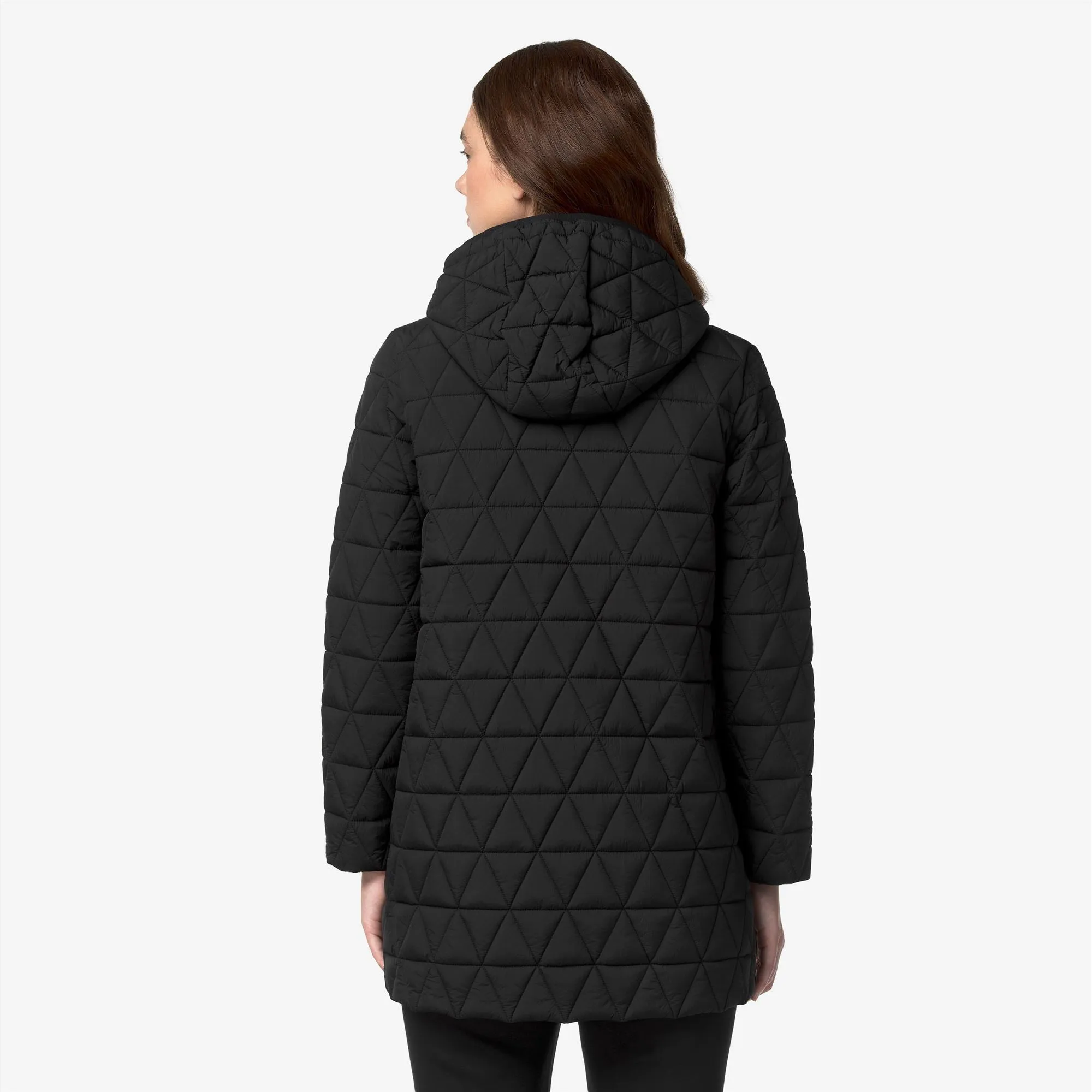 SOPHIE DIAMOND QUILTED WARM - Jackets - 3/4 Length - Woman - Black Pure-Black Pure sold by K-Way product image thumbnail 3