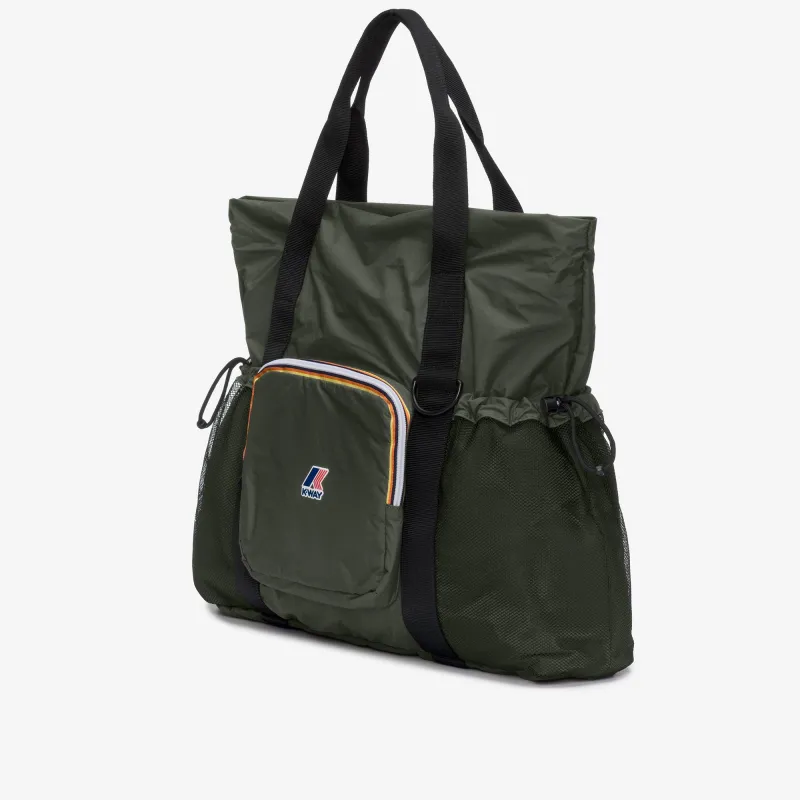 LE VRAI 4.0 JEA - Bags - Tote Bag - Unisex - GREEN BLACKISH made by K-Way