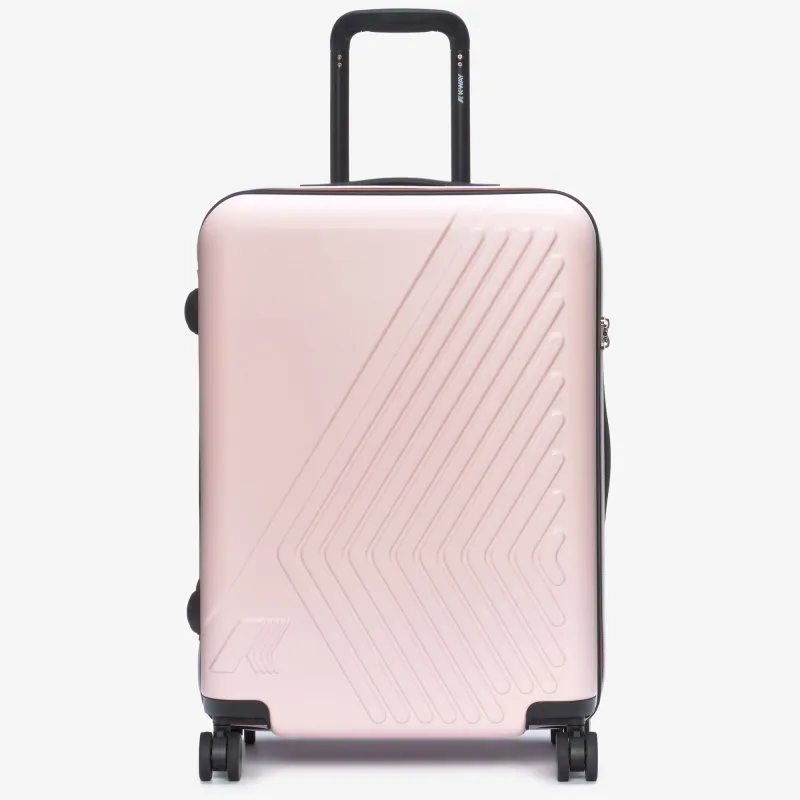 EUDOXIEUR LOGO - Luggage Bags - Trolley - Unisex - Pink Sallow made by K-Way
