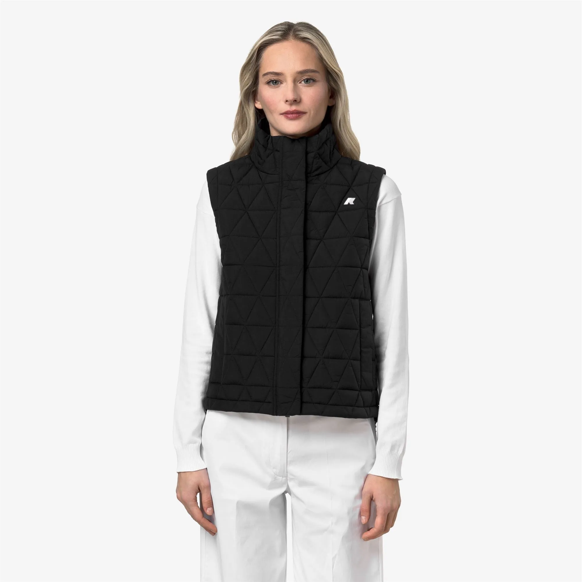 SATINE DIAMOND QUILTED WARM - Jackets - Vest - Woman - Black Pure-Black Pure sold by K-Way