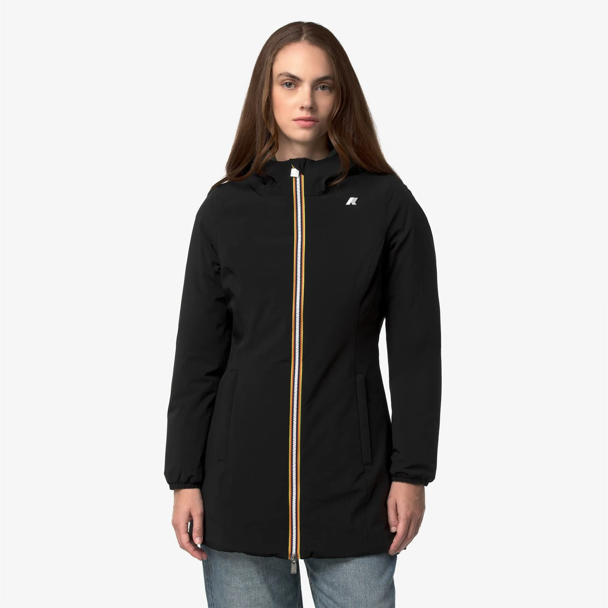 DENISE ST WARM DOUBLE - Jackets - Mid - Woman - Black Pure-GREEN BLACKISH sold by K-Way