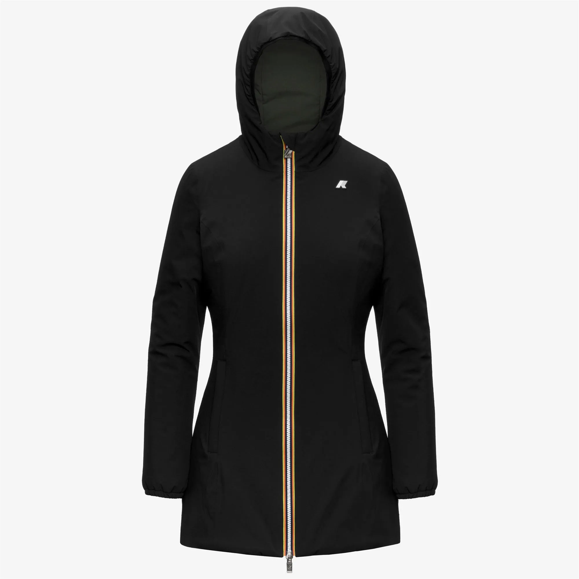 DENISE ST WARM DOUBLE - Jackets - Mid - Woman - Black Pure-GREEN BLACKISH sold by K-Way product image thumbnail 5