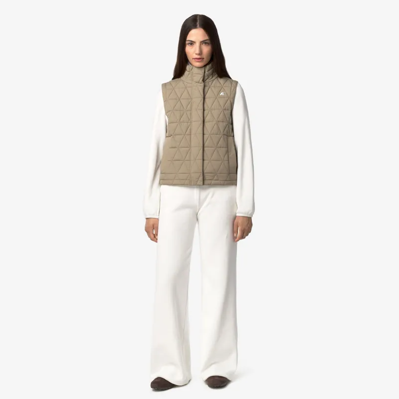 JENNY VELOUR POLAR - Pants - Sport Trousers - Woman - White Nat-White Nat made by K-Way