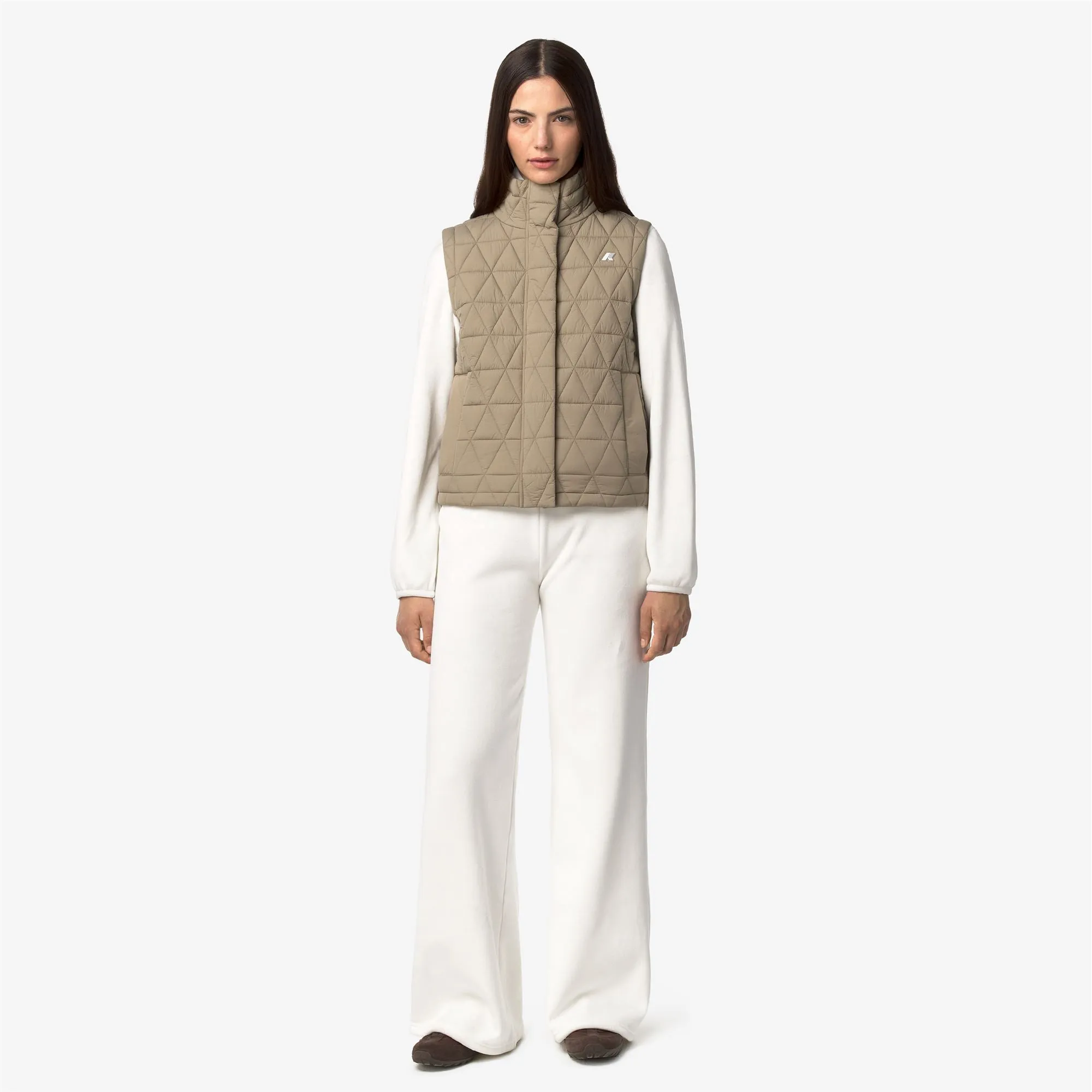 JENNY VELOUR POLAR - Pants - Sport Trousers - Woman - White Nat-White Nat sold by K-Way