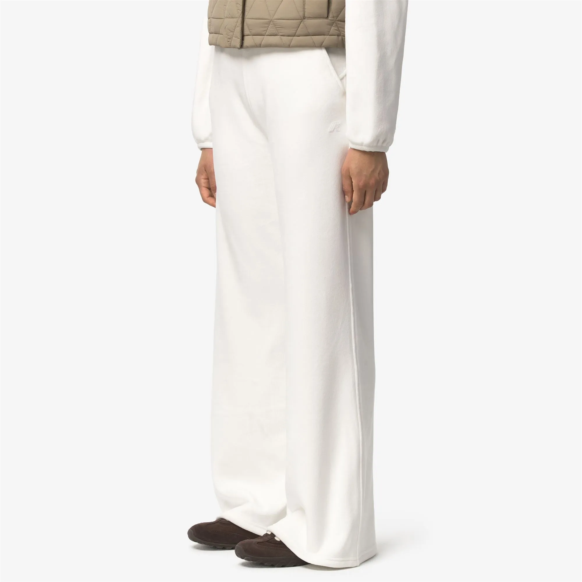 JENNY VELOUR POLAR - Pants - Sport Trousers - Woman - White Nat-White Nat sold by K-Way product image thumbnail 2