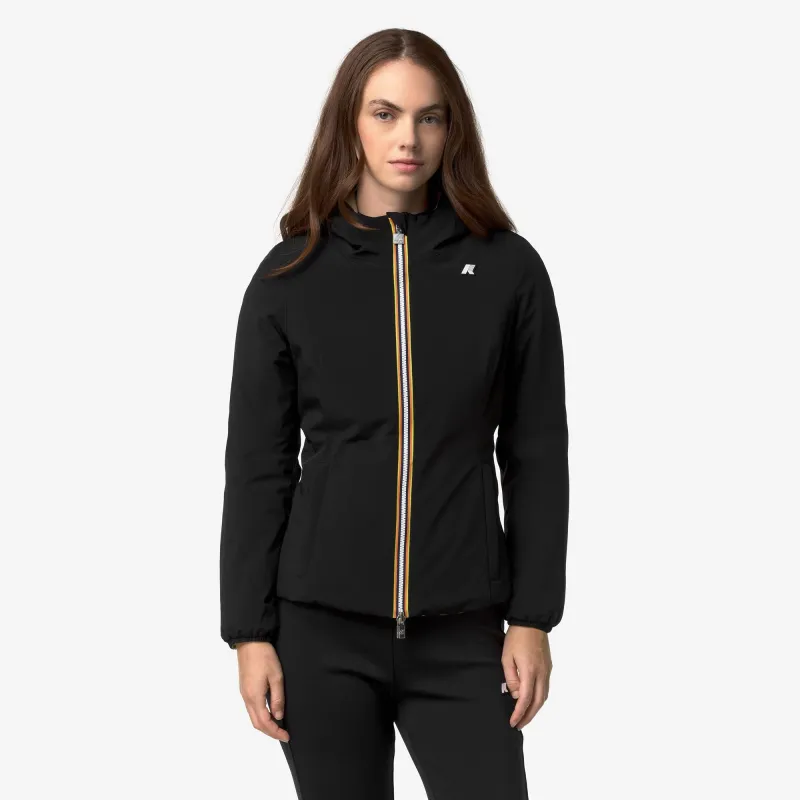 LILY ST WARM DOUBLE - Jackets - Short - Woman - Black Pure-Beige Khaki made by K-Way