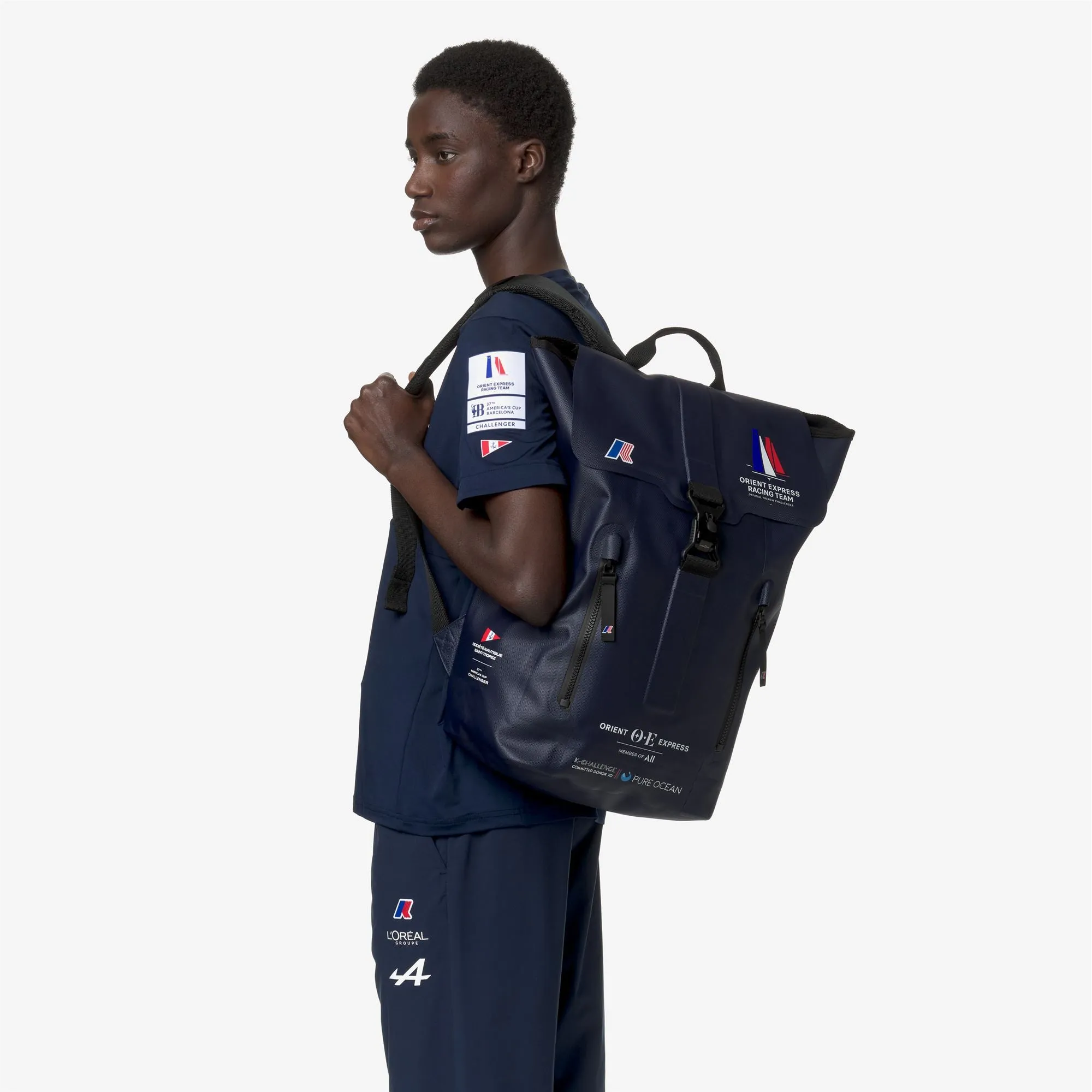 HYERES ORIENT EXPRESS TEAM AC - Bags - Backpack - Unisex - Blue Dress sold by K-Way product image thumbnail 4