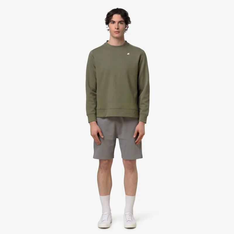 MEDINE INTERLOCK - Fleece - Jumper - Man - Green Lichen made by K-Way