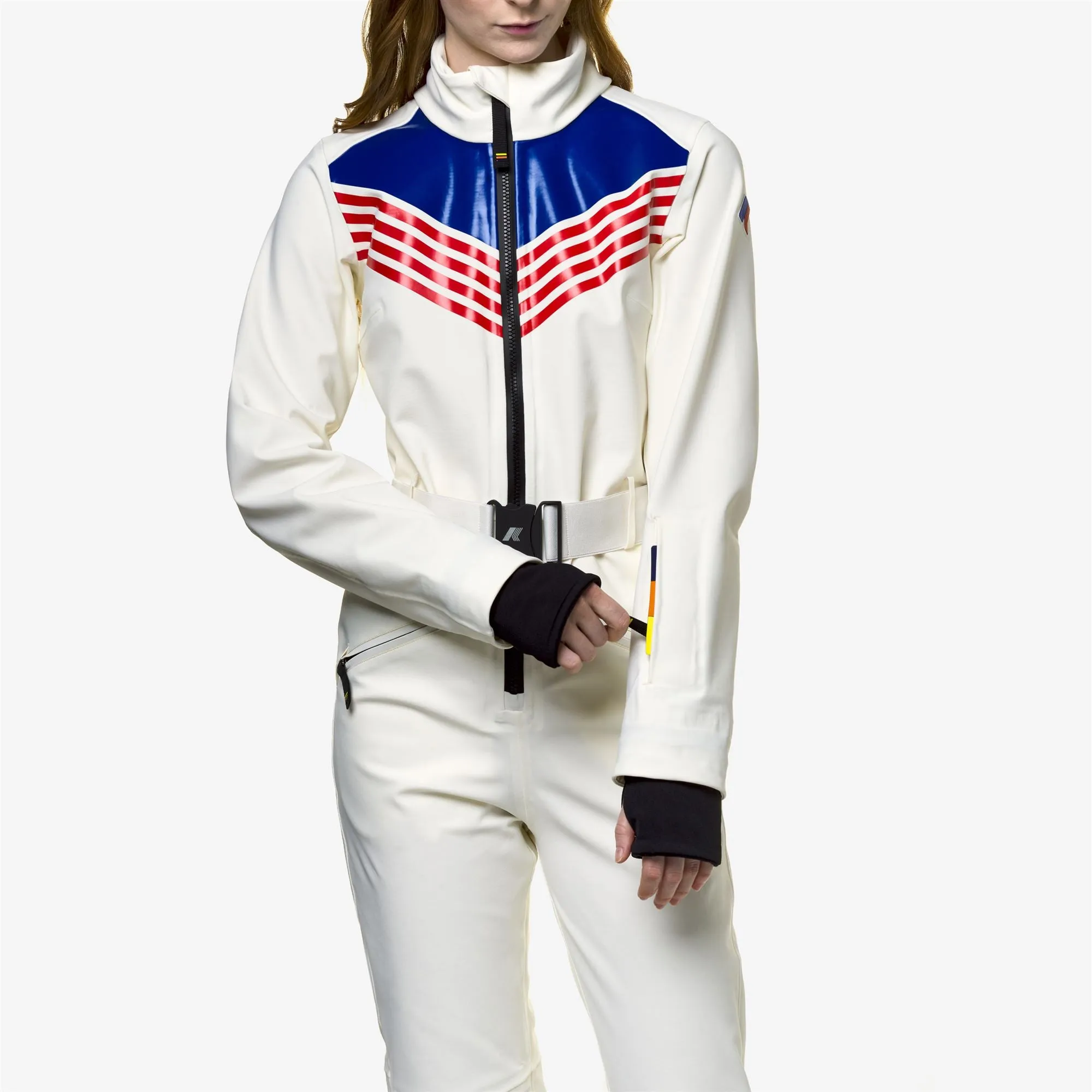 LECHERE ICONIC LOGO - Sport Suits - Coverall Suit - Woman - White G-Red-Blue R sold by K-Way product image thumbnail 4