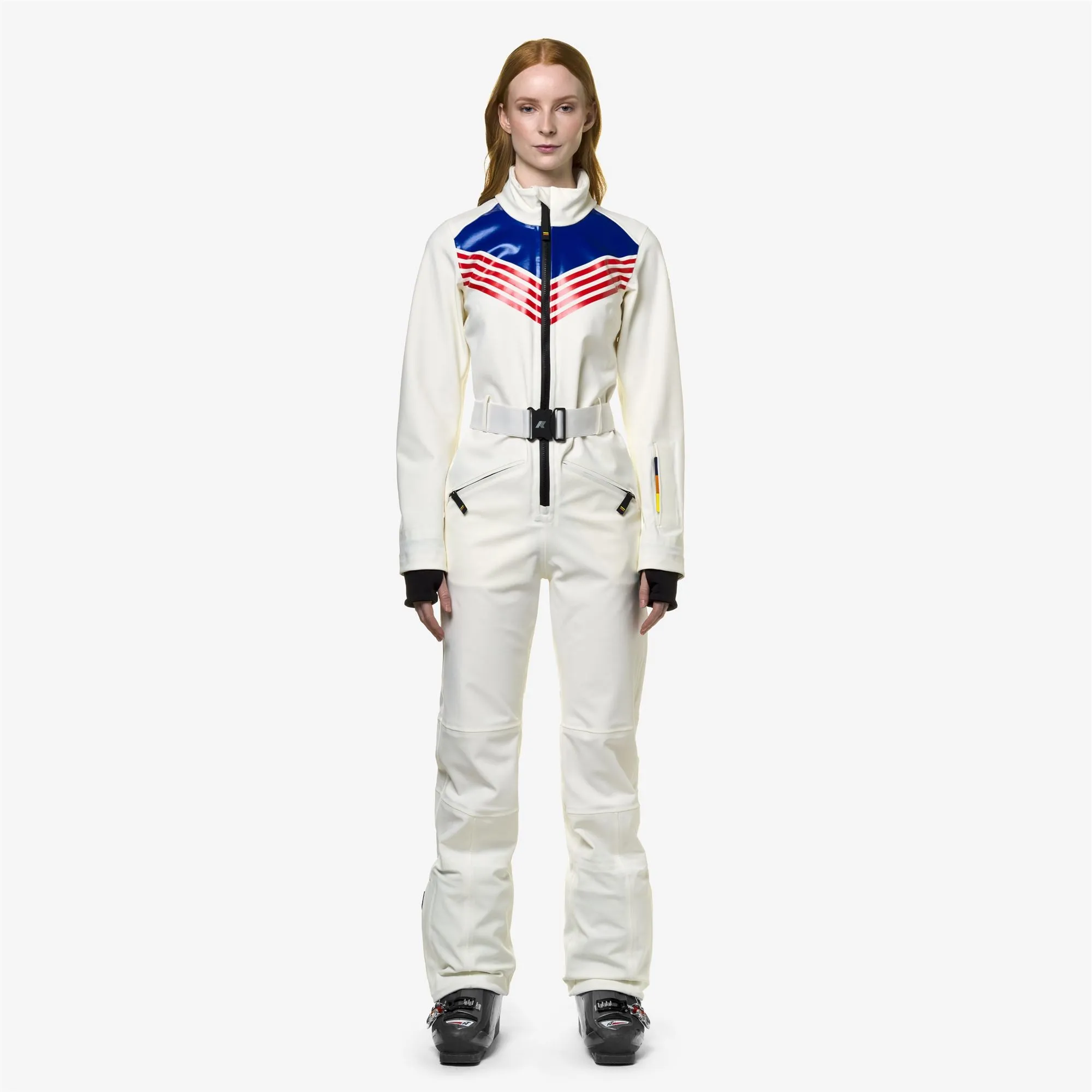 LECHERE ICONIC LOGO - Sport Suits - Coverall Suit - Woman - White G-Red-Blue R sold by K-Way