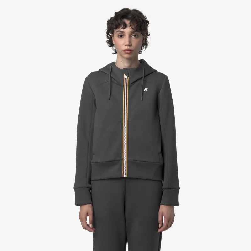 DIVINE LIGHT SPACER - Fleece - Jacket - Woman - Grey Shadow Dk made by K-Way