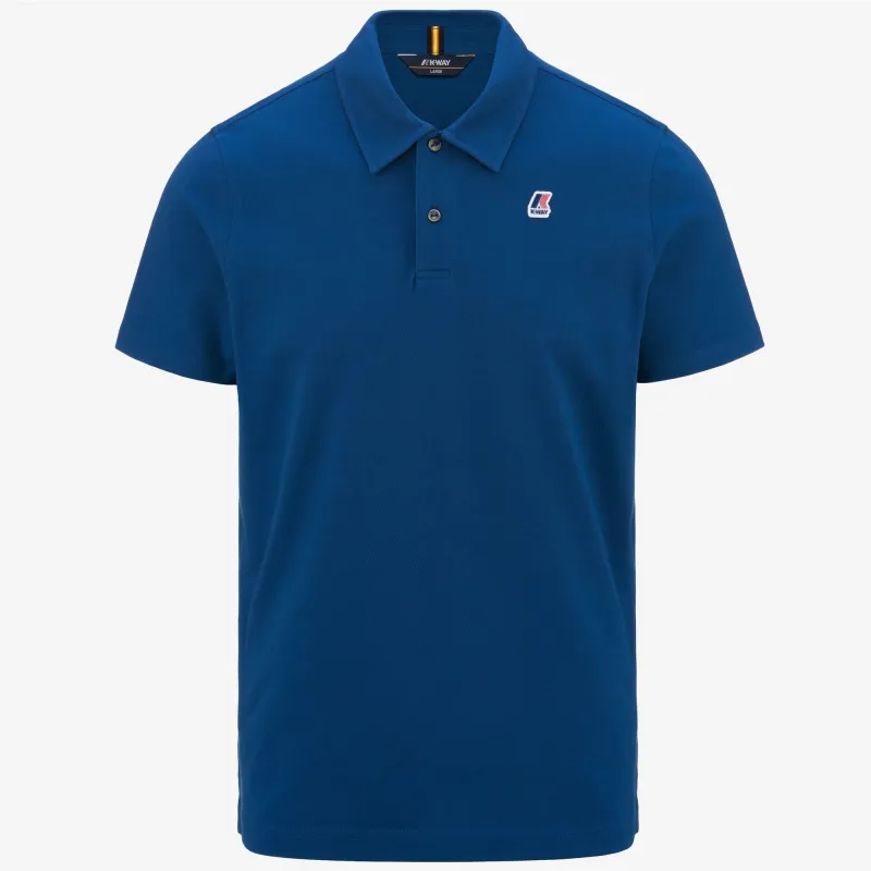 GREGOIRE TAPE - Polo Shirts - Polo - Man - Blue Royal Marine made by K-Way