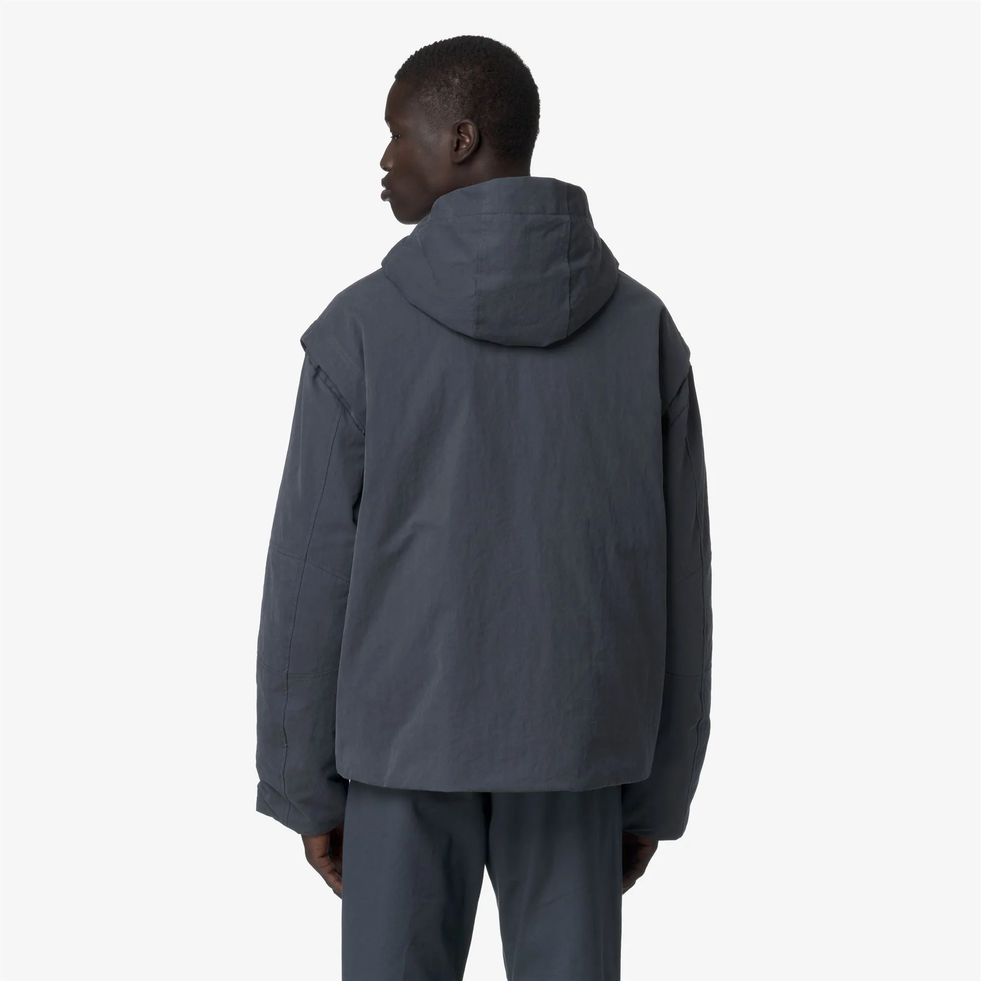 GUILLERMO COTTON FEEL - Jackets - Short - Man - Blue Airforce Combo-Blue Airforce sold by K-Way product image thumbnail 3
