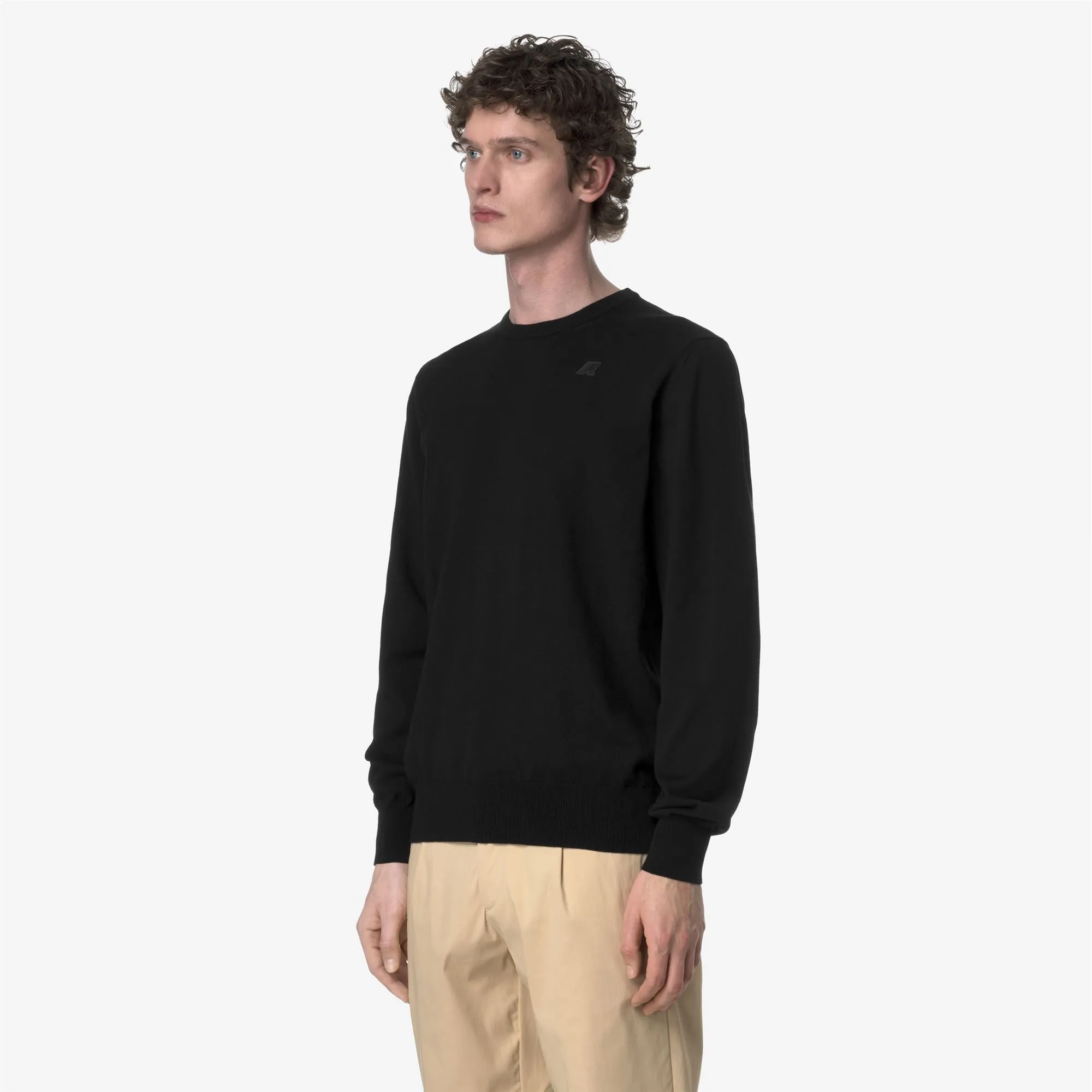 SEBASTIEN COTTON PS - Knitwear - Pull Over - Man - Black Pure sold by K-Way product image thumbnail 2