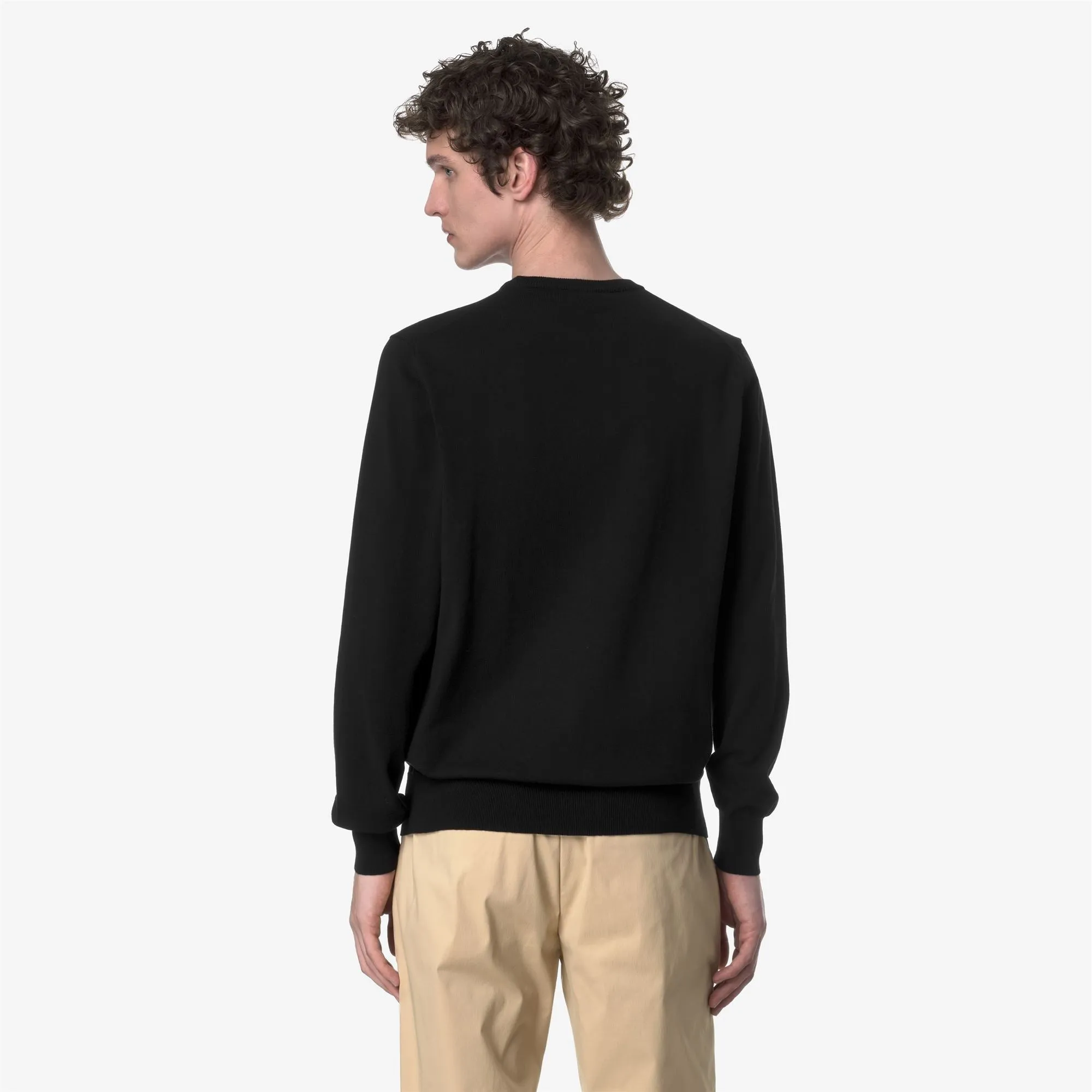 SEBASTIEN COTTON PS - Knitwear - Pull Over - Man - Black Pure sold by K-Way product image thumbnail 3