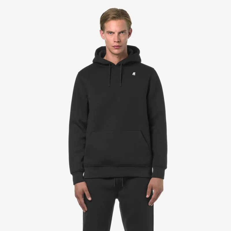 BERNIE SPACER - Fleece - Pull Over - Man - Black Pure made by K-Way