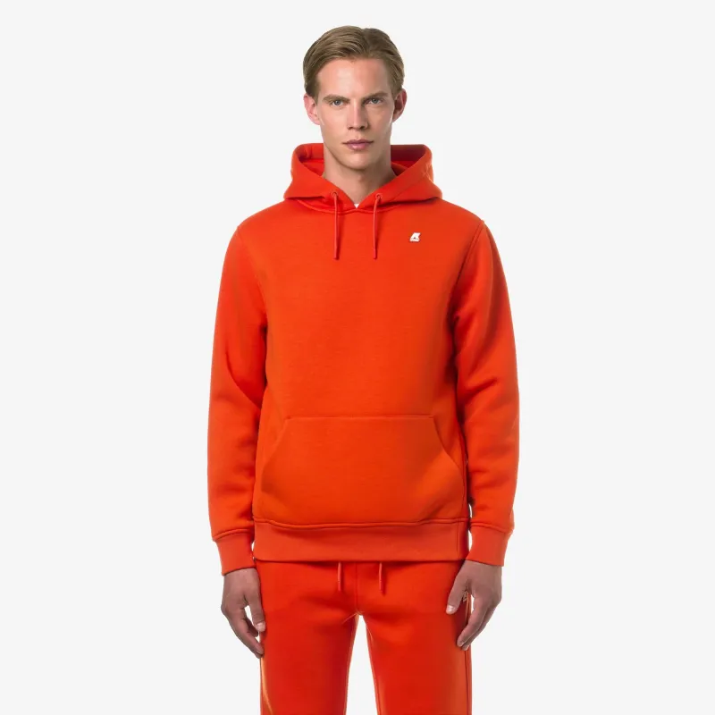 BERNIE SPACER - Fleece - Pull Over - Man - Orange Pumpkin made by K-Way
