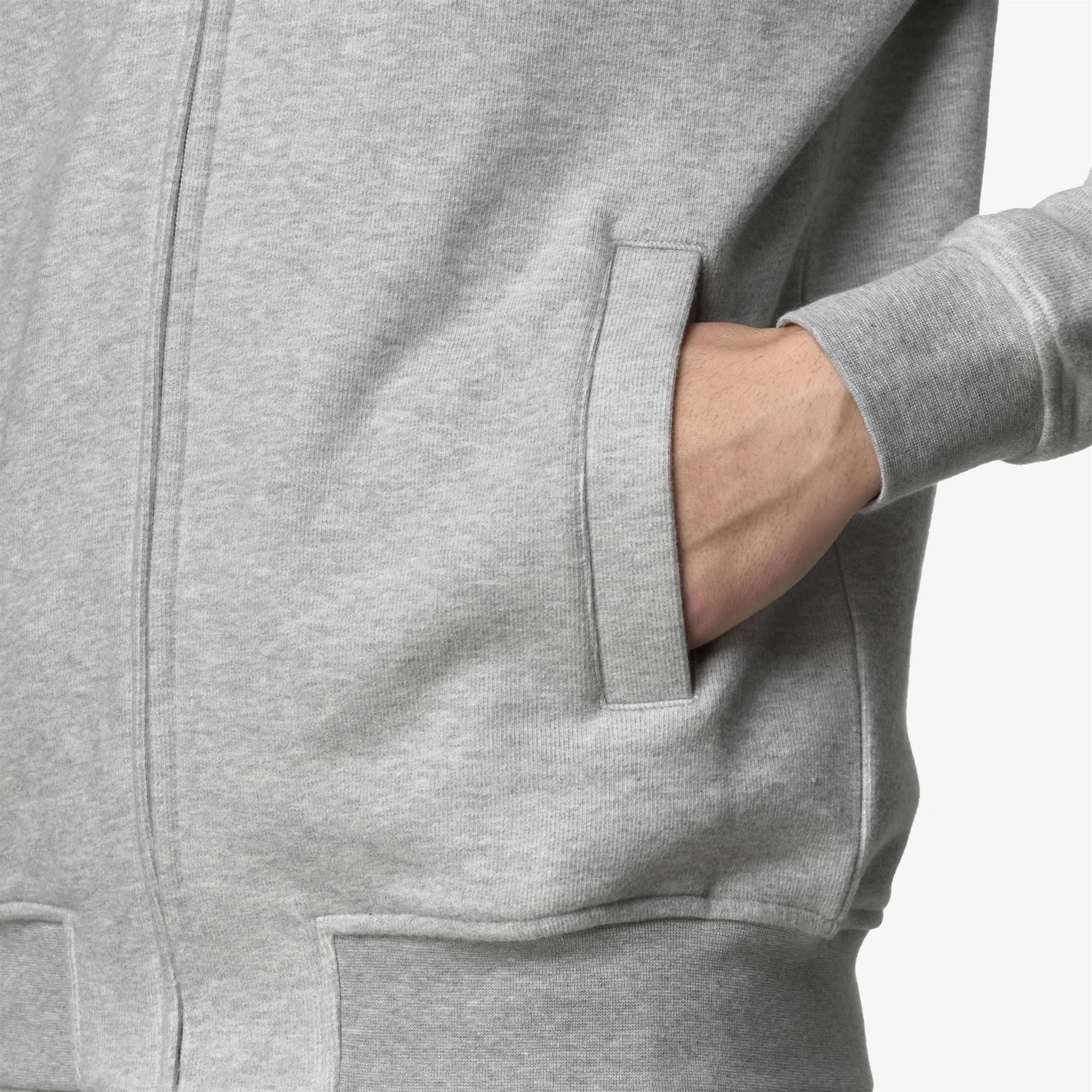 ANTHONY HEAVY FLEECE - Fleece - Jacket - Man - GREY MEL sold by K-Way product image thumbnail 4