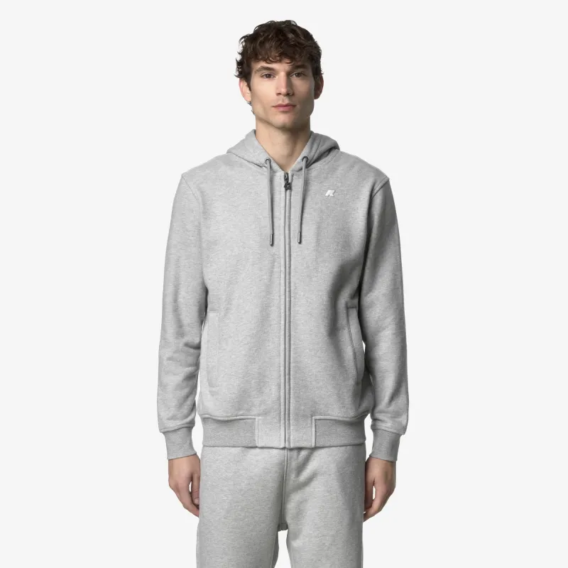 ANTHONY HEAVY FLEECE - Fleece - Jacket - Man - GREY MEL made by K-Way