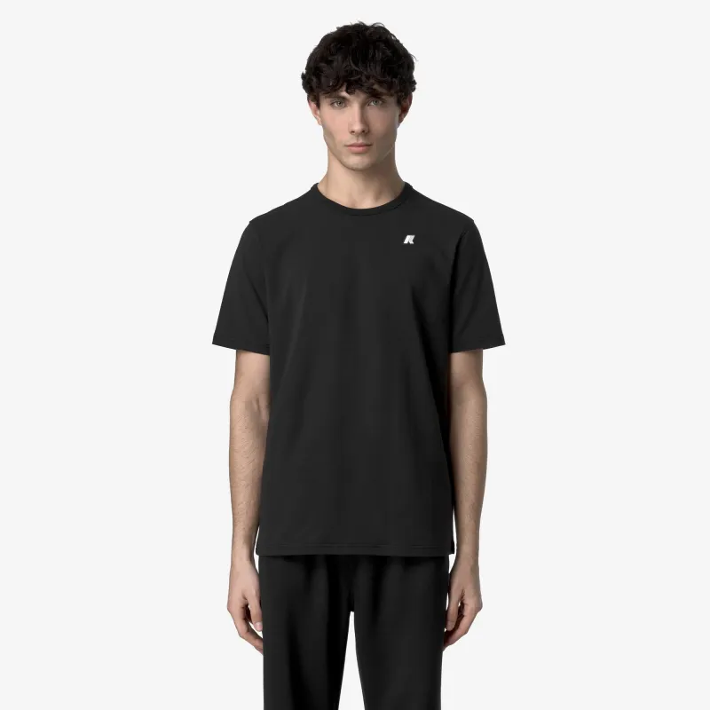 ADAME LIGHT STRETCH JERSEY - T-Shirts & Top - T-Shirt - Man - Black Pure made by K-Way