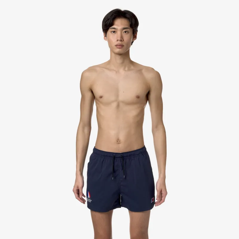 MEHDY ORIENT EXPRESS AC - Bathing Suits - Swimming Trunks - Man - Blue Dress made by K-Way