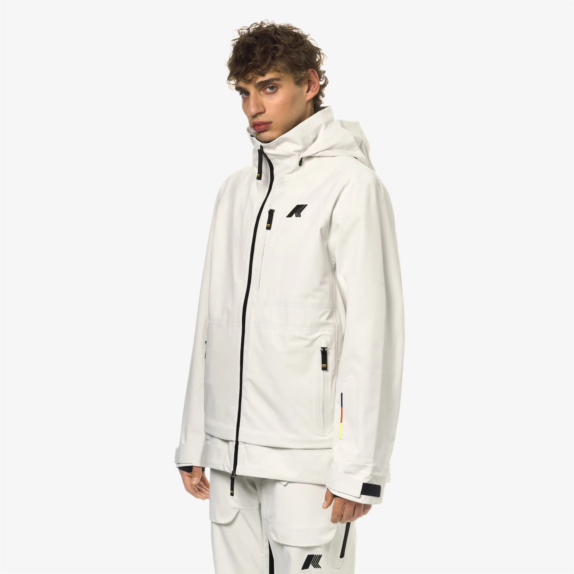 BOZEL 3 LAYERS-SHELL JACKET - Jackets - Mid - Man - White Gardenia sold by K-Way product image thumbnail 2