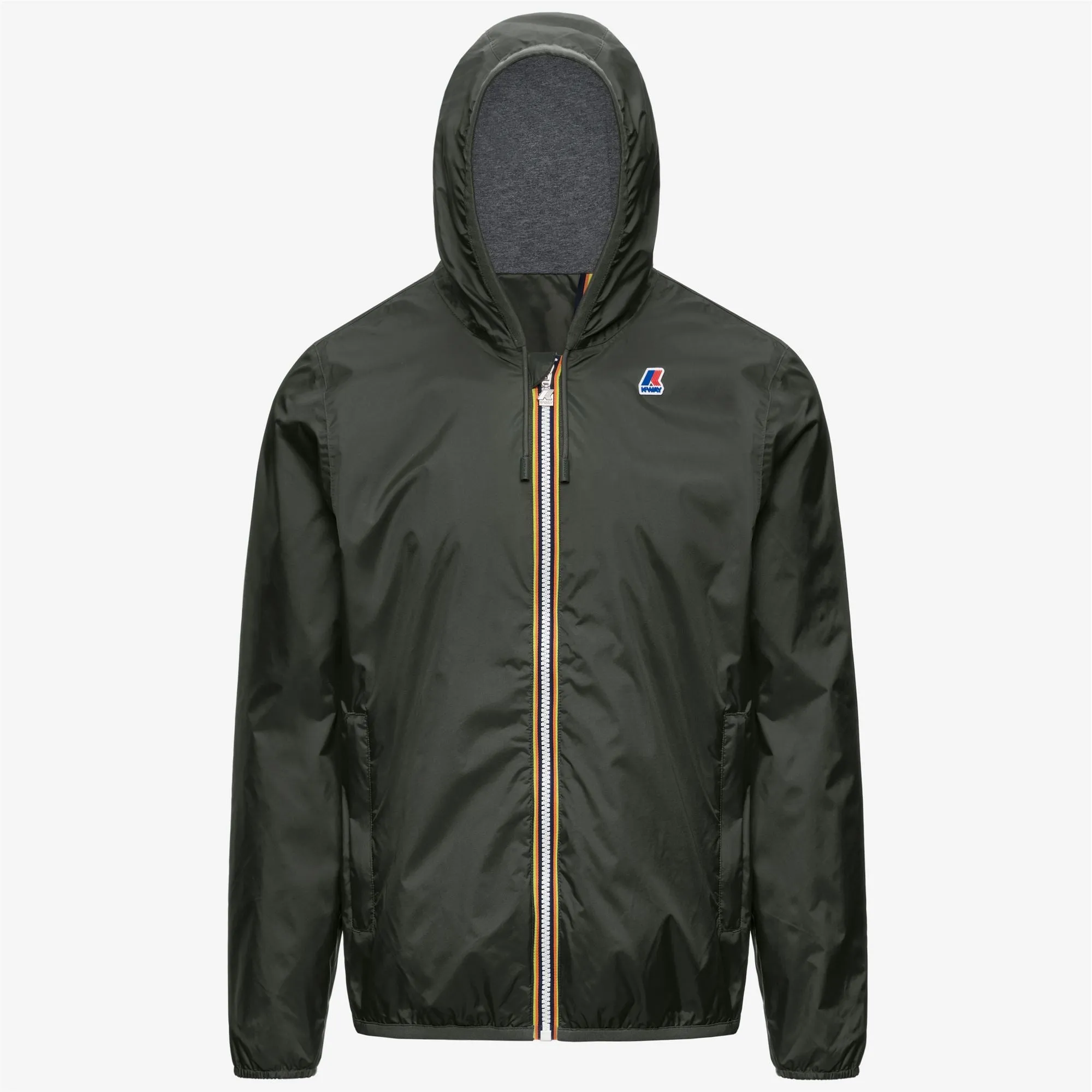JACQUES NYLON JERSEY - Jackets - Short - Man - GREEN BLACKISH sold by K-Way