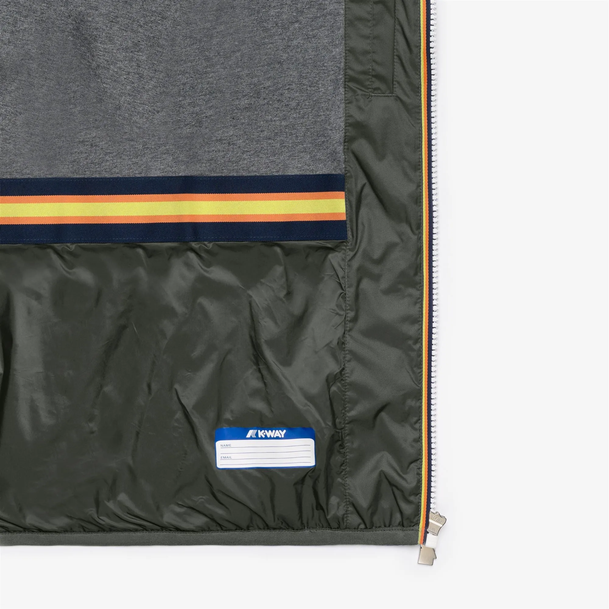 JACQUES NYLON JERSEY - Jackets - Short - Man - GREEN BLACKISH sold by K-Way product image thumbnail 2