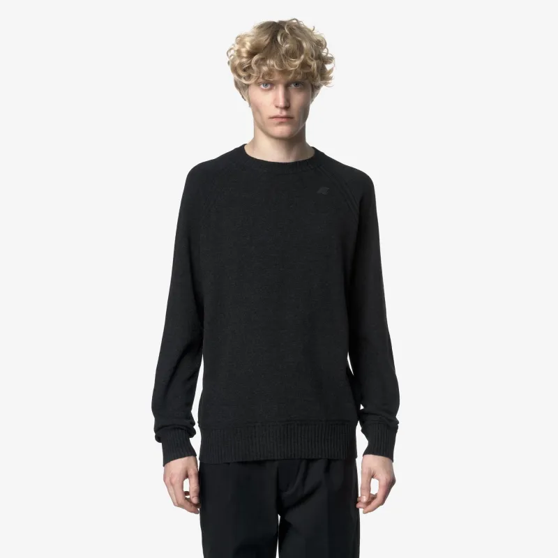 SEBAS WOOL CASHMERE - Knitwear - Pull Over - Man - Carbon Mel made by K-Way