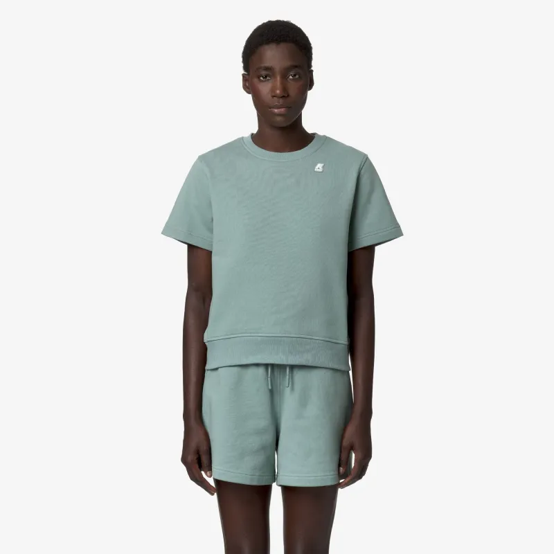 EMELETTE - T-Shirts & Top - T-Shirt - Woman - Green Mold made by K-Way