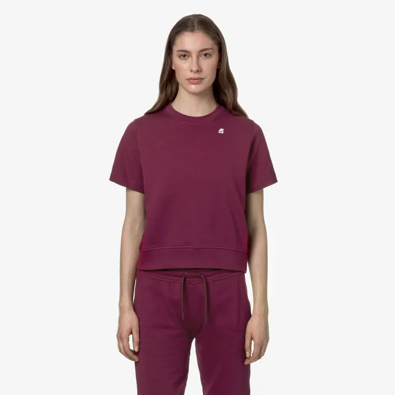 EMELETTE - T-Shirts & Top - T-Shirt - Woman - Red Dk made by K-Way