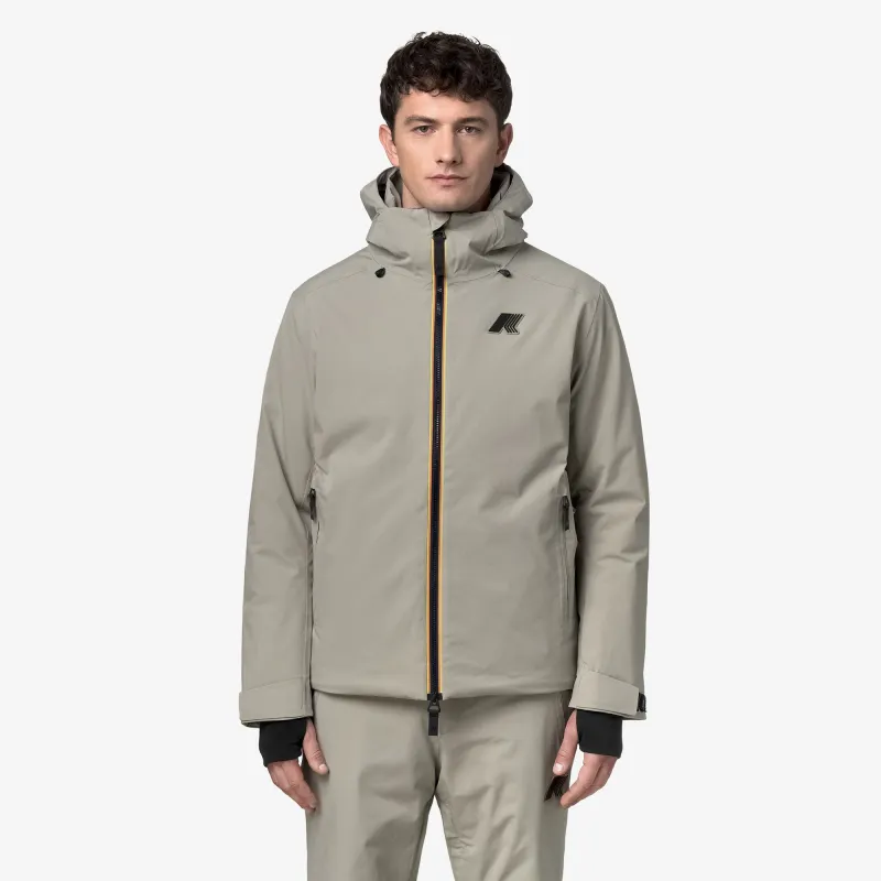 LESARCS 2L TWILL - Jackets - Mid - Man - Green Oak made by K-Way