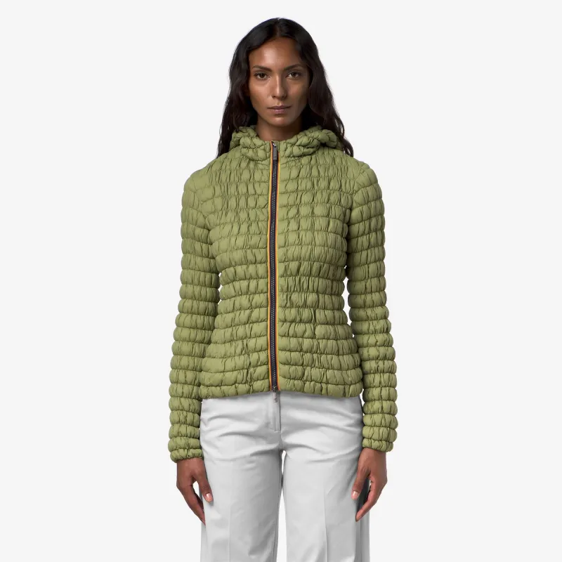 SHYDA TECH WARM - Jackets - Short - Woman - GREEN GOLD made by K-Way