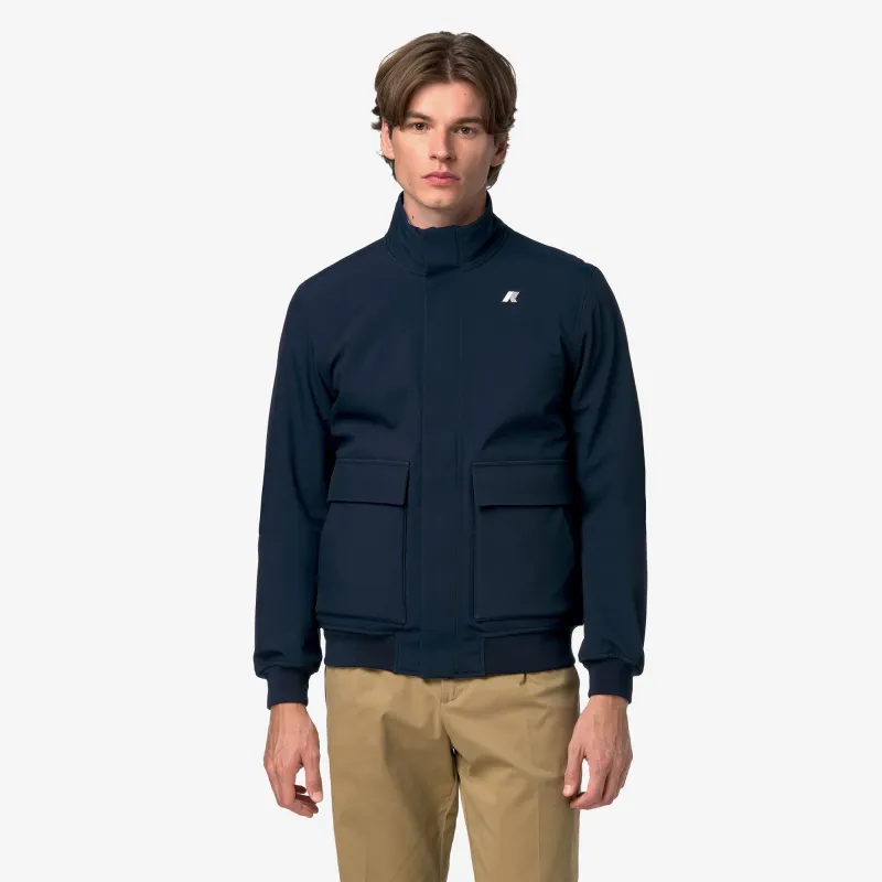 HERVE BONDED - Jackets - Short - Man - Blue Dep-Blue D made by K-Way