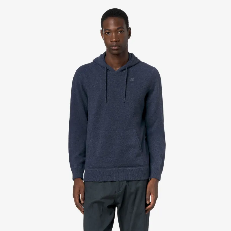 ARZEL FLEECE STITCH - Knitwear - Jumper - Man - Blue Dusty made by K-Way