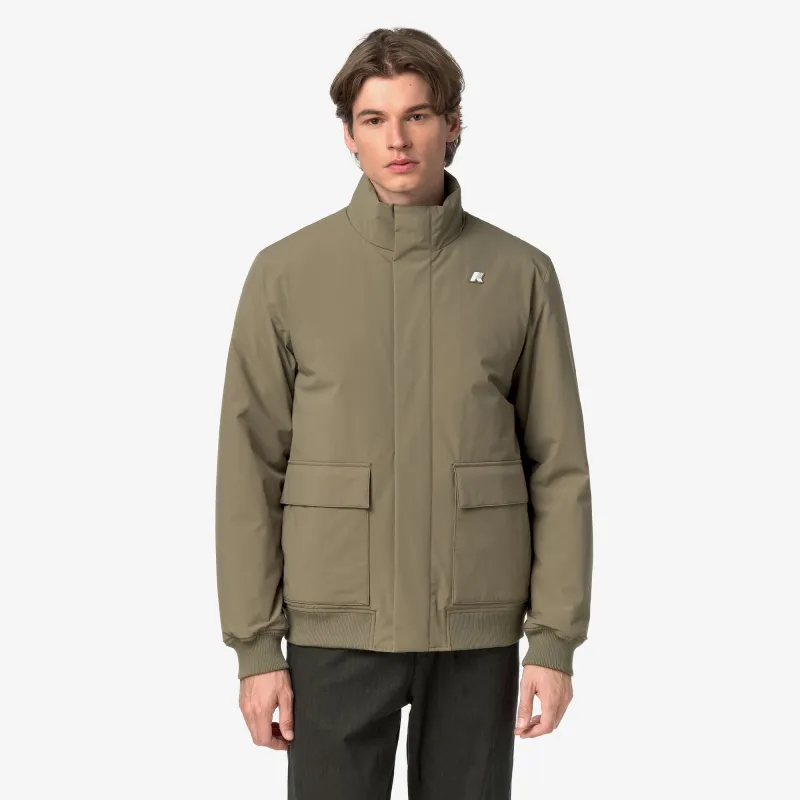 HERVE ST WARM - Jackets - Mid - Man - Green Army made by K-Way