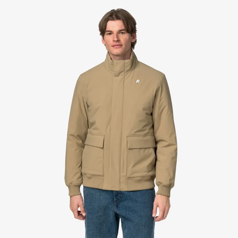 HERVE ST WARM - Jackets - Mid - Man - Beige Khaki made by K-Way