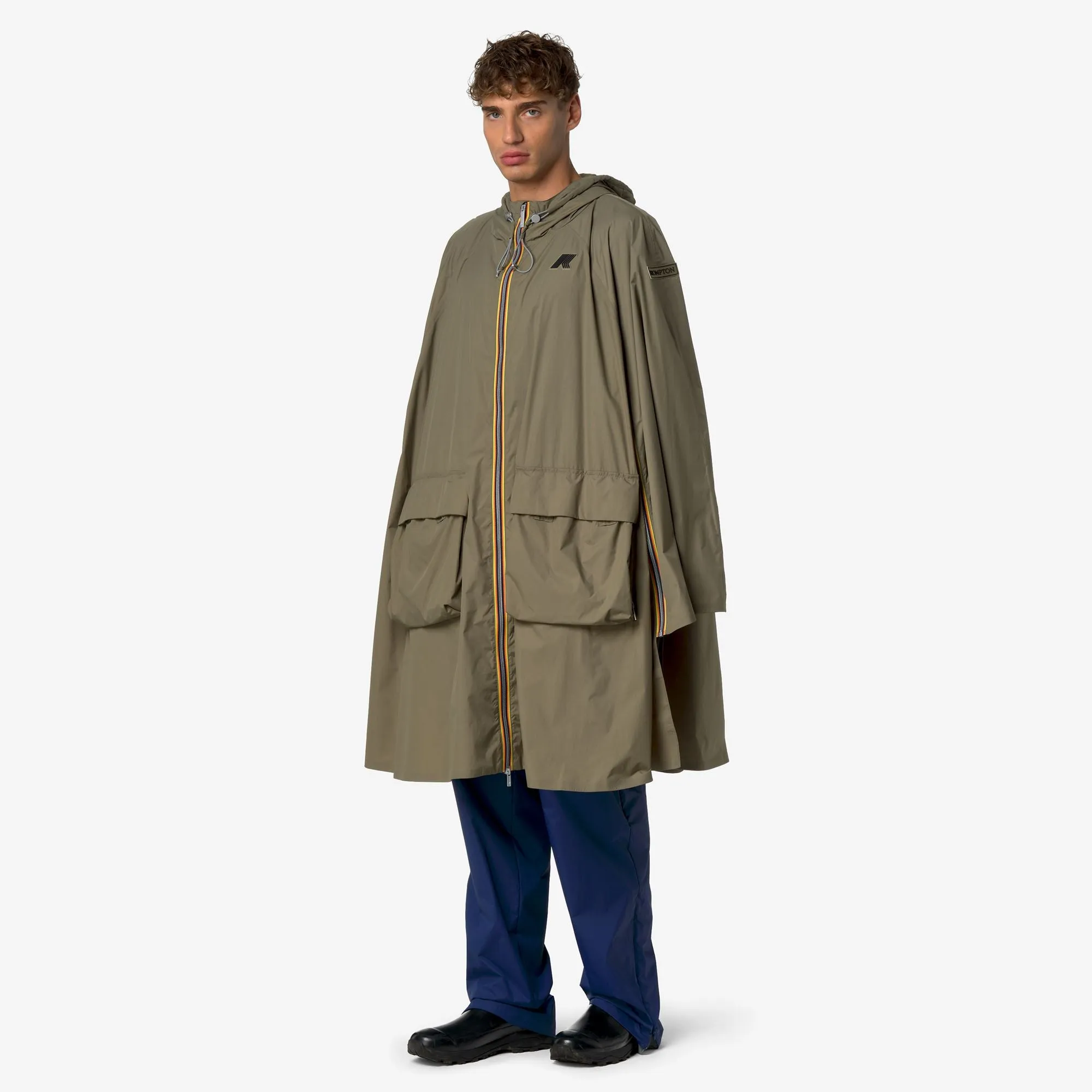 ROUELLE 4.0 BROMPTON - Jackets - Poncho - Unisex - Green Mud sold by K-Way product image thumbnail 4