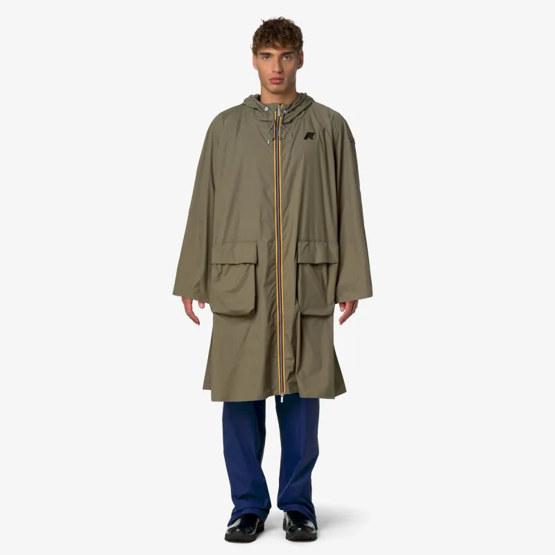 ROUELLE 4.0 BROMPTON - Jackets - Poncho - Unisex - Green Mud made by K-Way