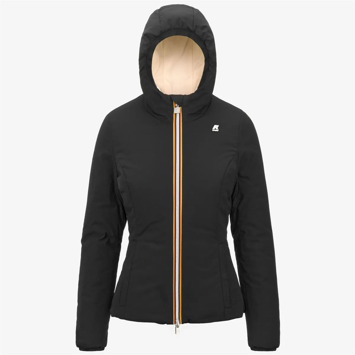 LILY WARM REVERSIBLE - Black P - Beige E sold by K-Way