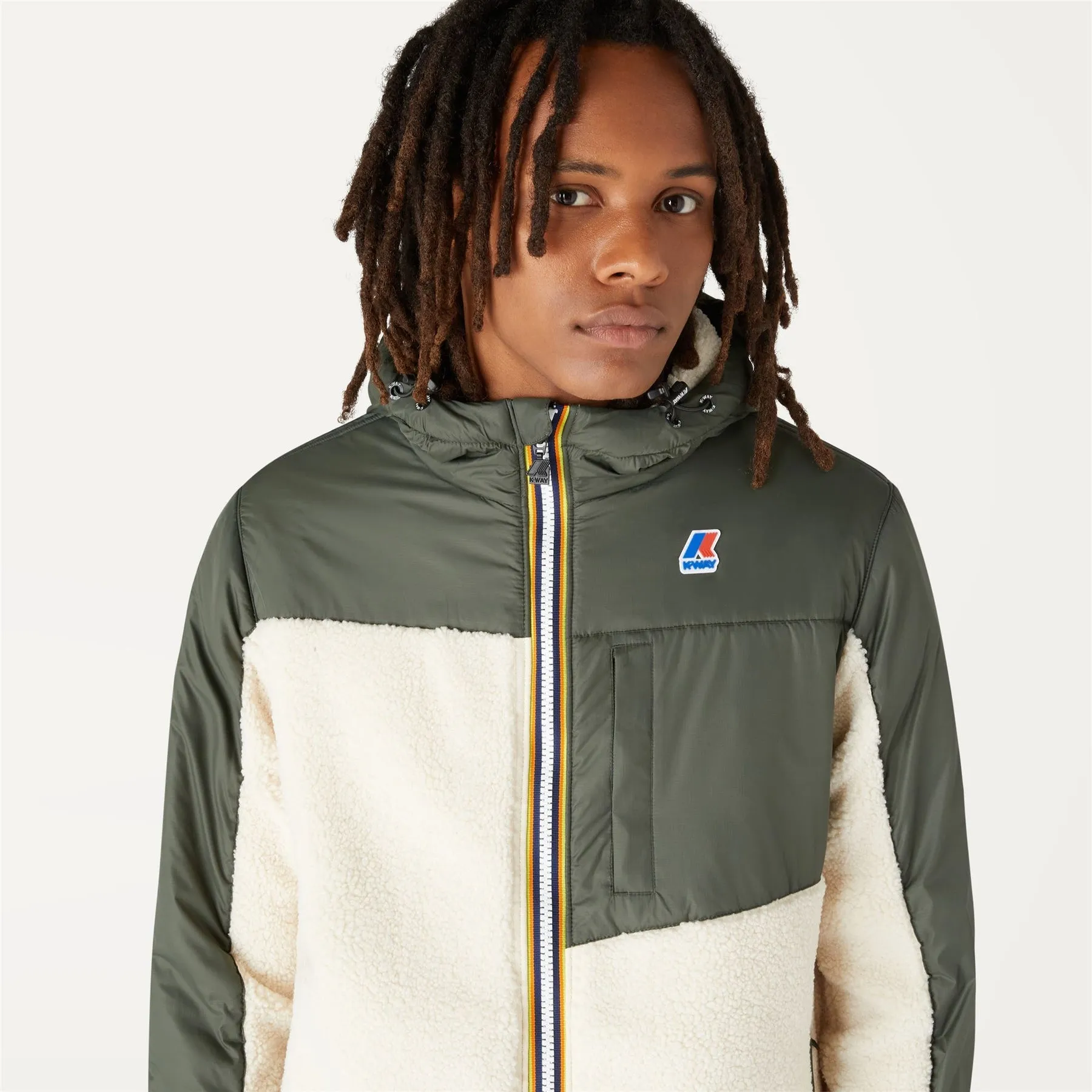 LE VRAI 3.0 NEIGE ORSETTO - Ecru-Green Blackish sold by K-Way product image thumbnail 3